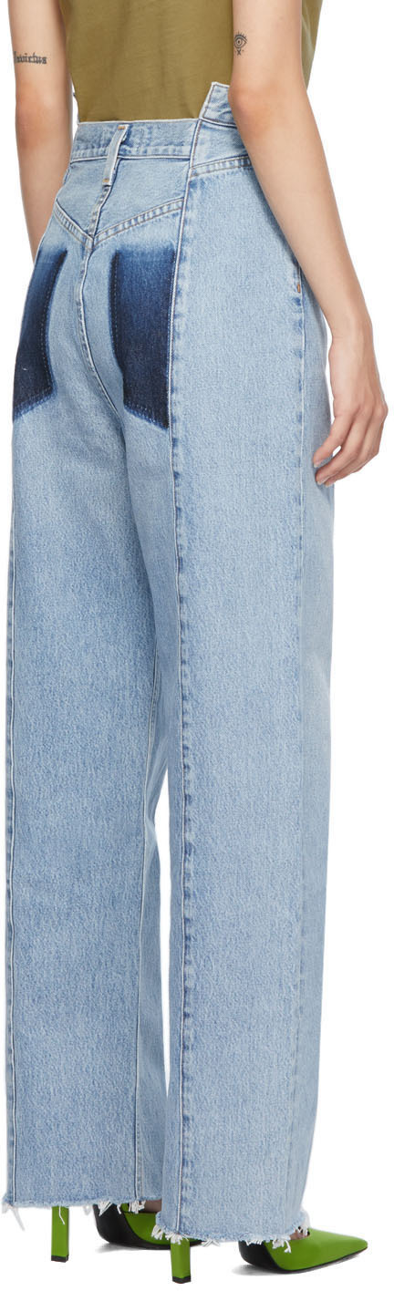 AGOLDE Blue Pieced Angle Jeans AGOLDE