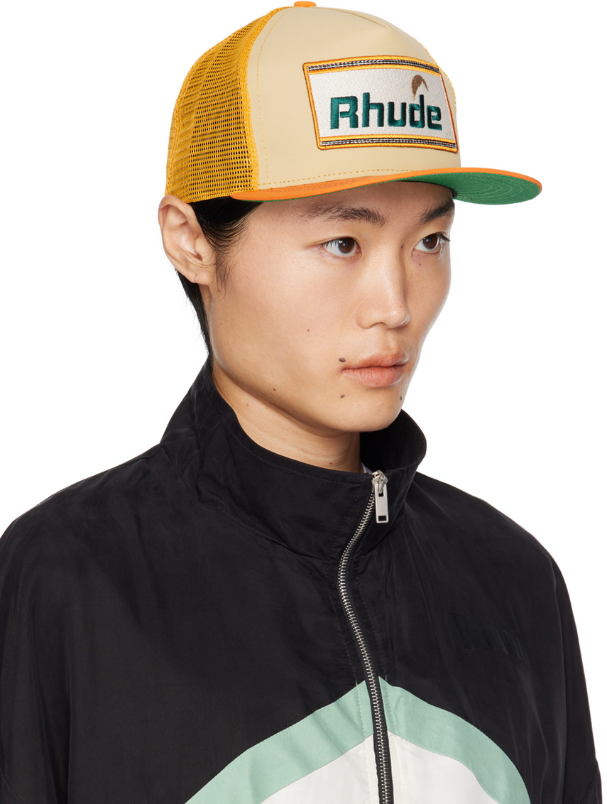 Rhude Yellow & Orange Cheval Cap Rhude