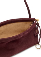 Alaïa East West Nubuck Medium Shoulder bag - Burgundy - One Size