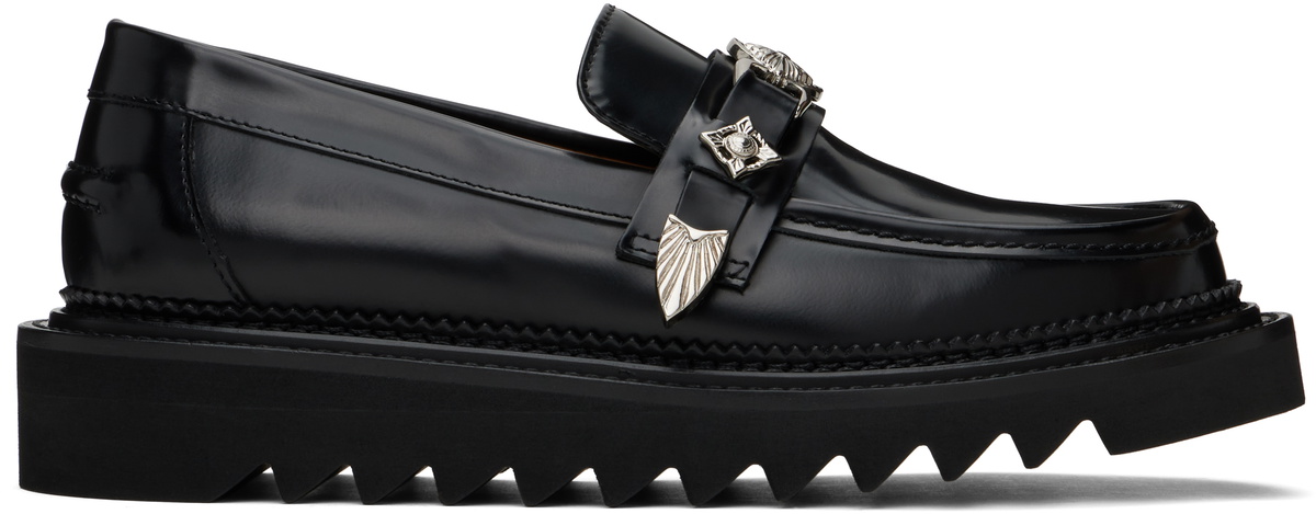 【関税込み】Toga Virilis ブラック Shark Sole ローファー Toga Virilis Black Shark Sole Loafers Toga Virilis