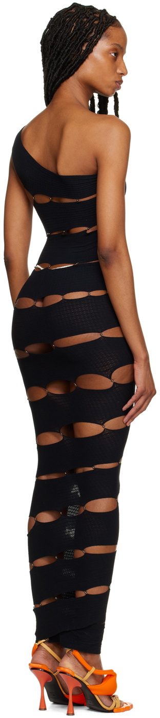 Rui Black Spiral Maxi Dress