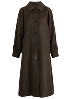 Skall Studio Macy Wool Coat Dark Brown