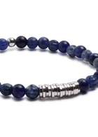Tateossian Sodalite Beaded Bracelet Blue