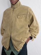 ssstein - Leather-Trimmed Cotton-Corduroy Jacket - Brown