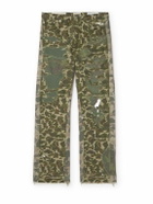 Gallery Dept. - Venura Straight-Leg Patchwork Camouflage-Print Cotton-Canvas Trousers - Green