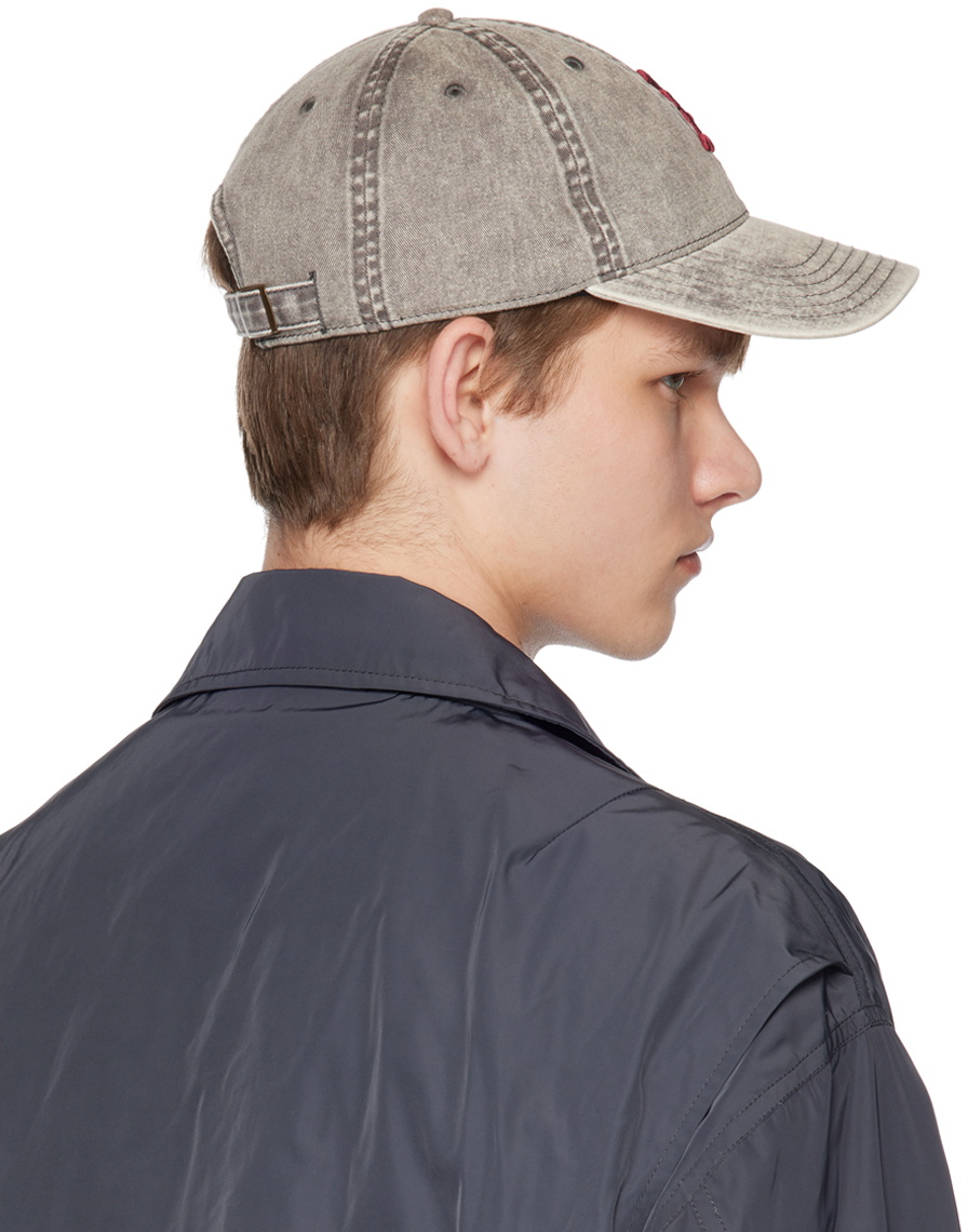 AARON ESH Gray Embroidered Cap Aaron Esh