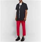 Raf Simons - Cropped Virgin Wool-Blend Trousers - Red