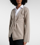 Róhe Wool and cashmere wrap cardigan