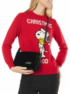 MC2 Saint Barth Black Velvet Flap Cross-body Bag