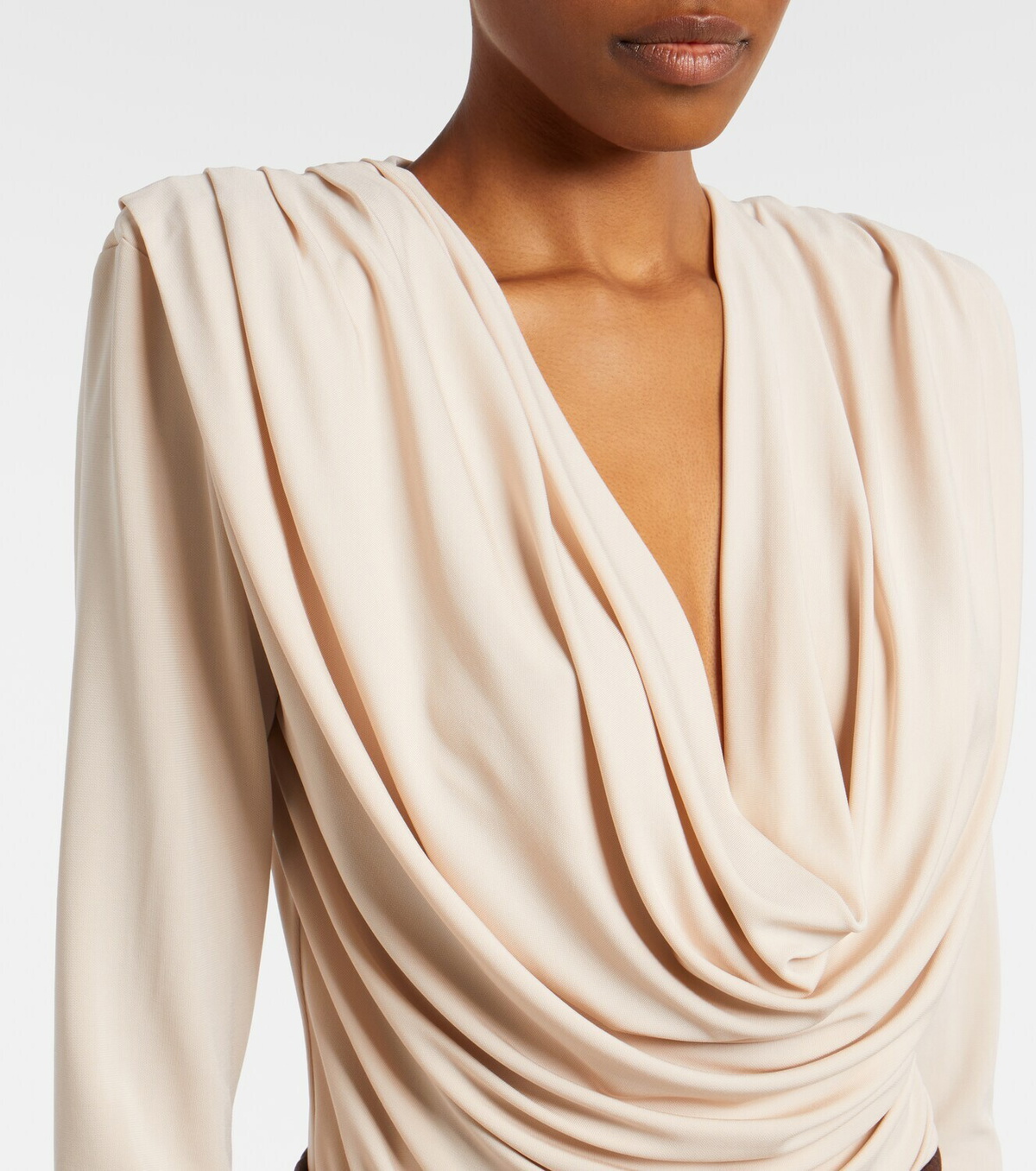 Wardrobe.NYC Draped jersey top