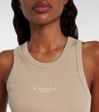 Givenchy Logo ribbed-knit cotton jersey tank top
