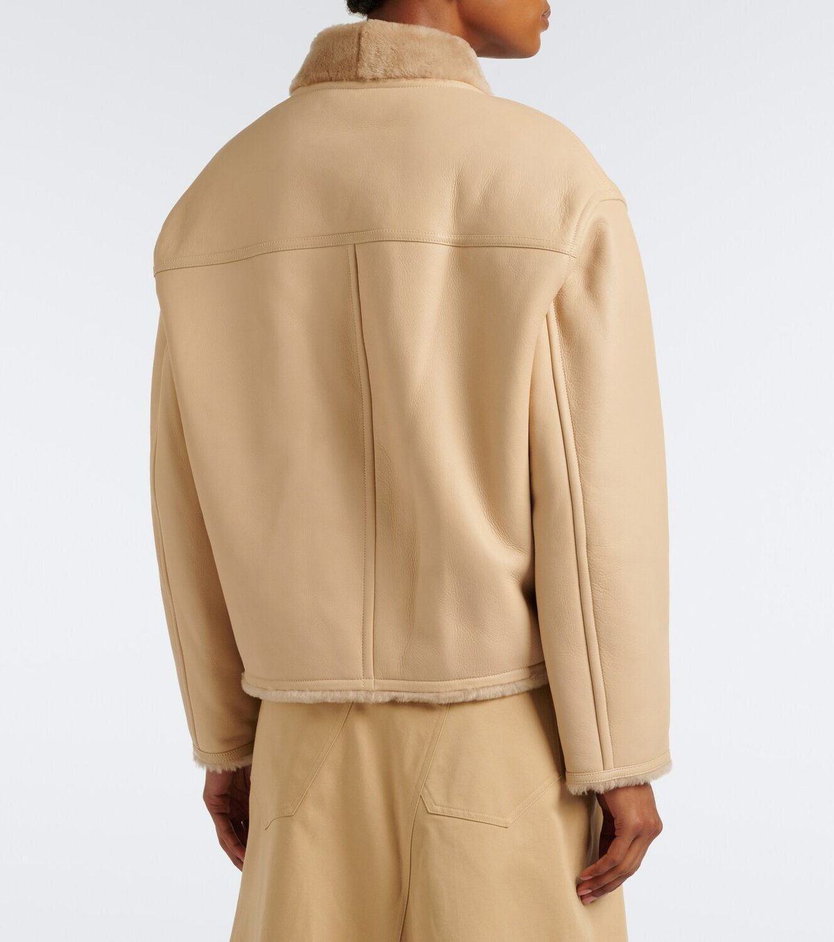 Yves Salomon Reversible shearling-trimmed leather jacket