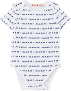 Marni Baby White Three-Piece Set