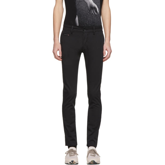 Photo: Diesel Black Chi-Shaped Chino Trousers
