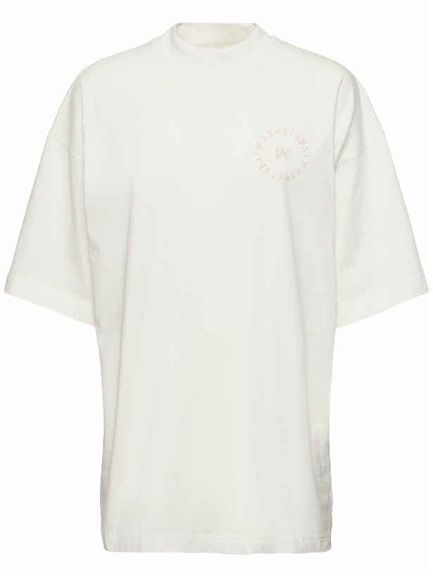 Photo: PALM ANGELS Stamp Monogram Cotton T-shirt