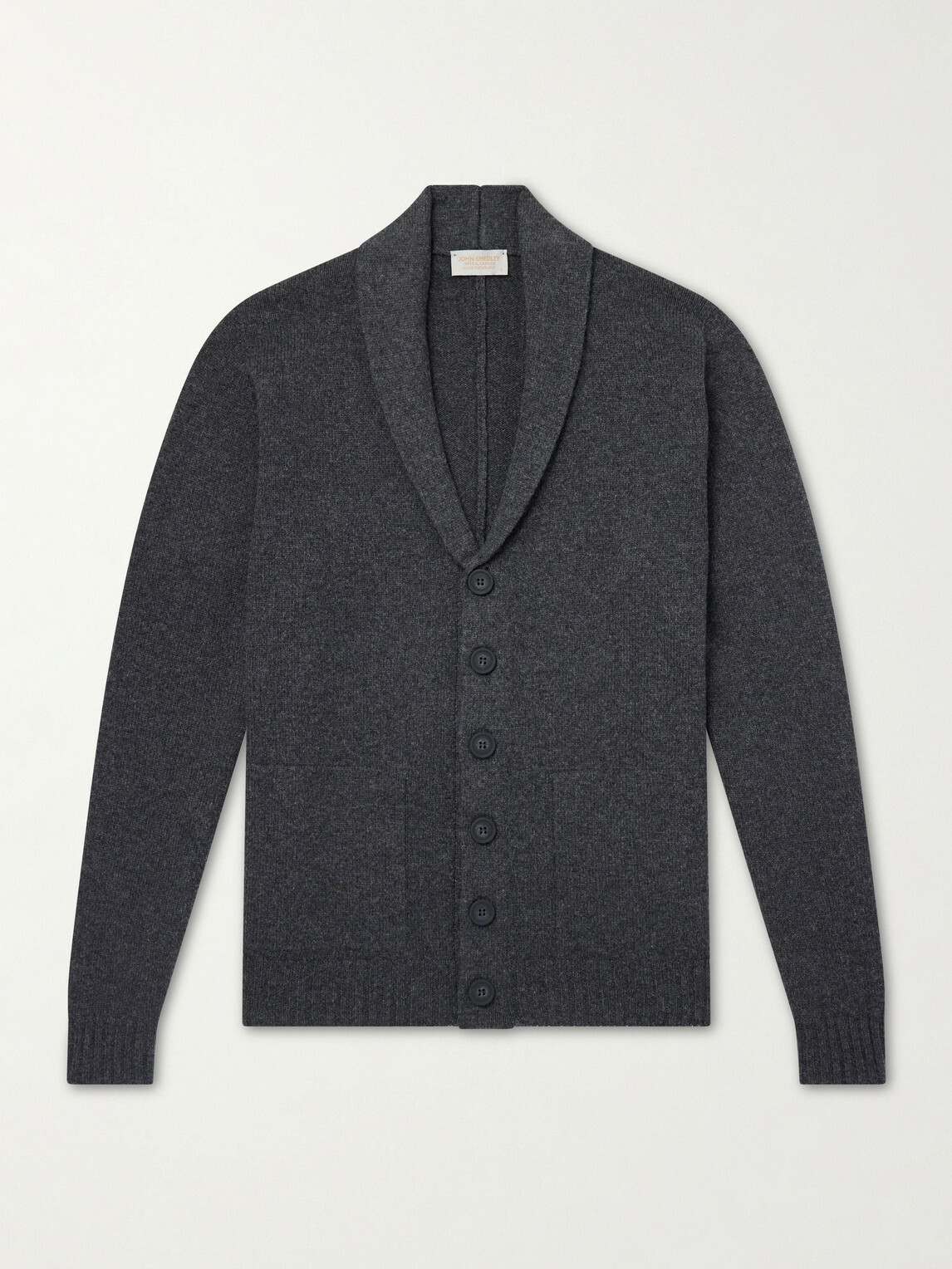John Smedley - Rockford Shawl-Collar Recycled-Cashmere and Merino Wool-Blend Cardigan - Gray