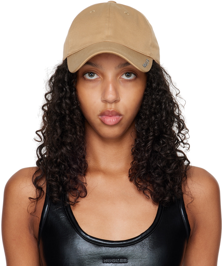 Mugler Beige 'Mugler' Cap