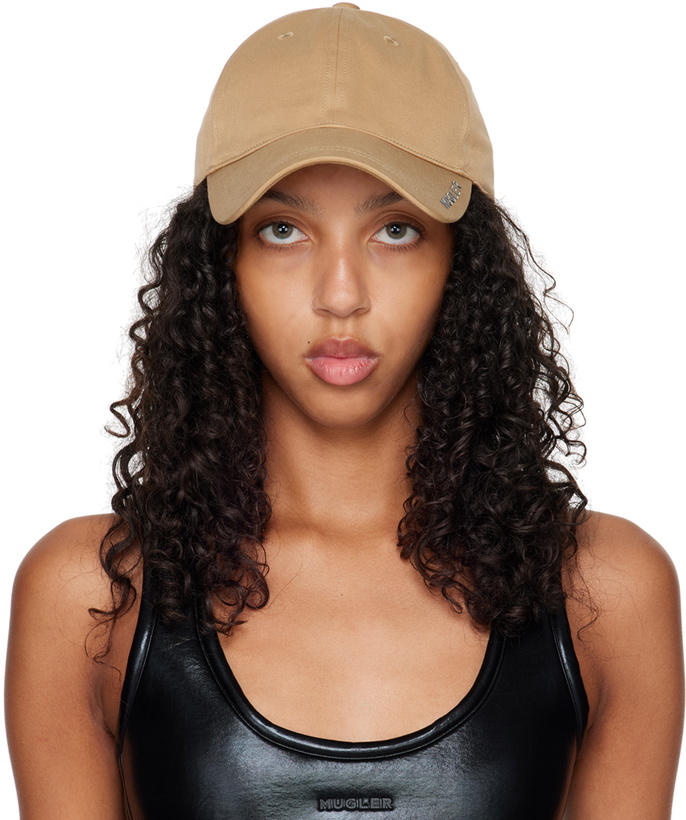 Photo: Mugler Beige 'Mugler' Cap