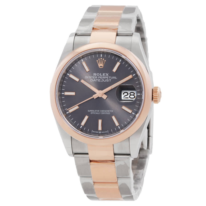 Photo: Rolex Datejust Automatic Chronometer Grey Dial Watch 126201RSO