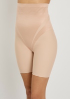 Spanx Transform Sculpting High-waist Shorts Beige