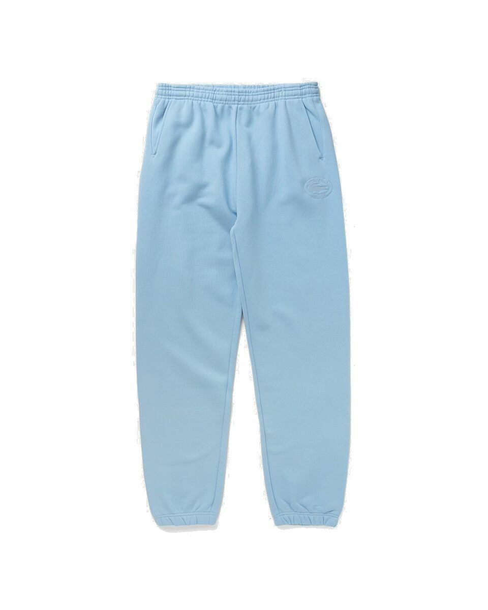Photo: Sporty & Rich Lacoste Oval Logo Embroidered Sweatpant Blue - Mens - Sweatpants