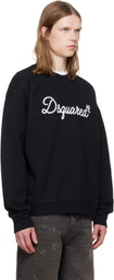 Dsquared2 Black D2 Signature Relax Fit Crewneck