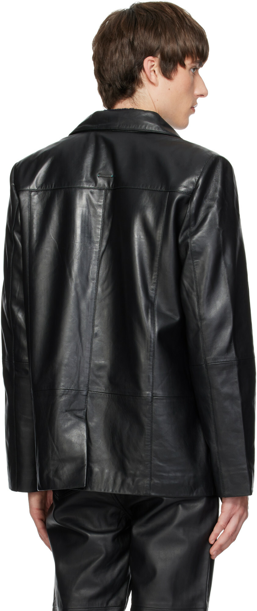 Deadwood Black Stanley Leather Blazer