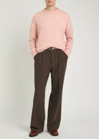 Oliver Spencer Orsman Striped Wool-blend Trousers Bronze