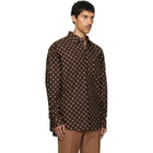Marni Brown & Yellow Polka-Dot Shirt