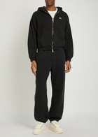 Cole Buxton Embroidered Cotton Sweatshirt Black