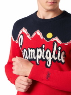 MC2 Saint Barth Man Crewneck Sweater With Campiglio Sun Jacquard