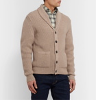TOM FORD - Shawl-Collar Cable-Knit Cashmere and Mohair-Blend Cardigan - Neutrals