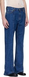 Bally Blue Pinched Seam Jeans