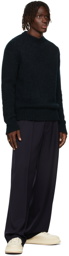 Jil Sander Black Mohair & Wool Sweater
