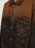 Guess USA Splattered Denim Chore Jacket
