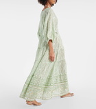 Juliet Dunn Embellished cotton kaftan