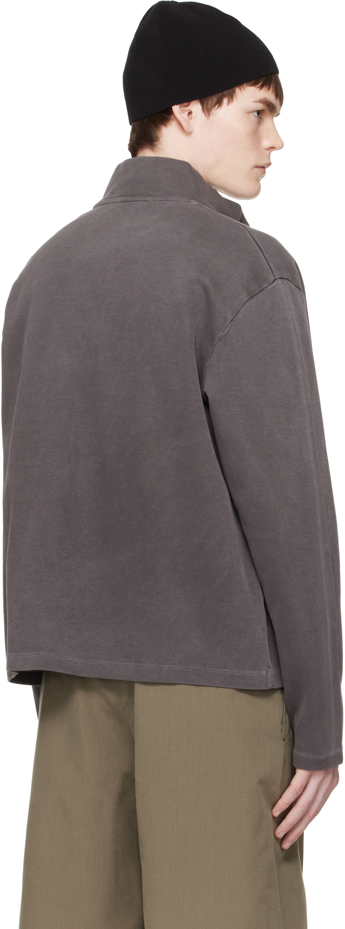 OUR LEGACY Taupe Shrunken Fullzip Track Jacket Our Legacy