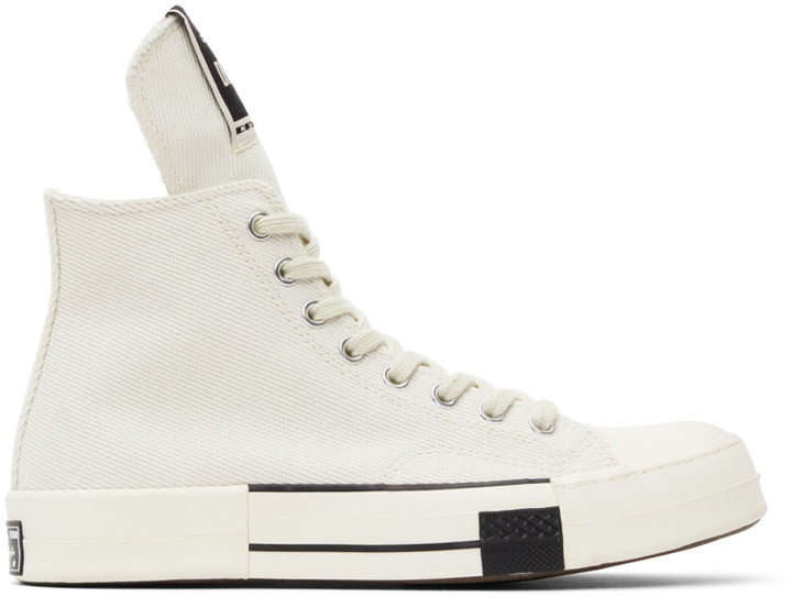 Photo: Rick Owens Drkshdw Off-White Converse Edition Drkstar Hi Sneakers