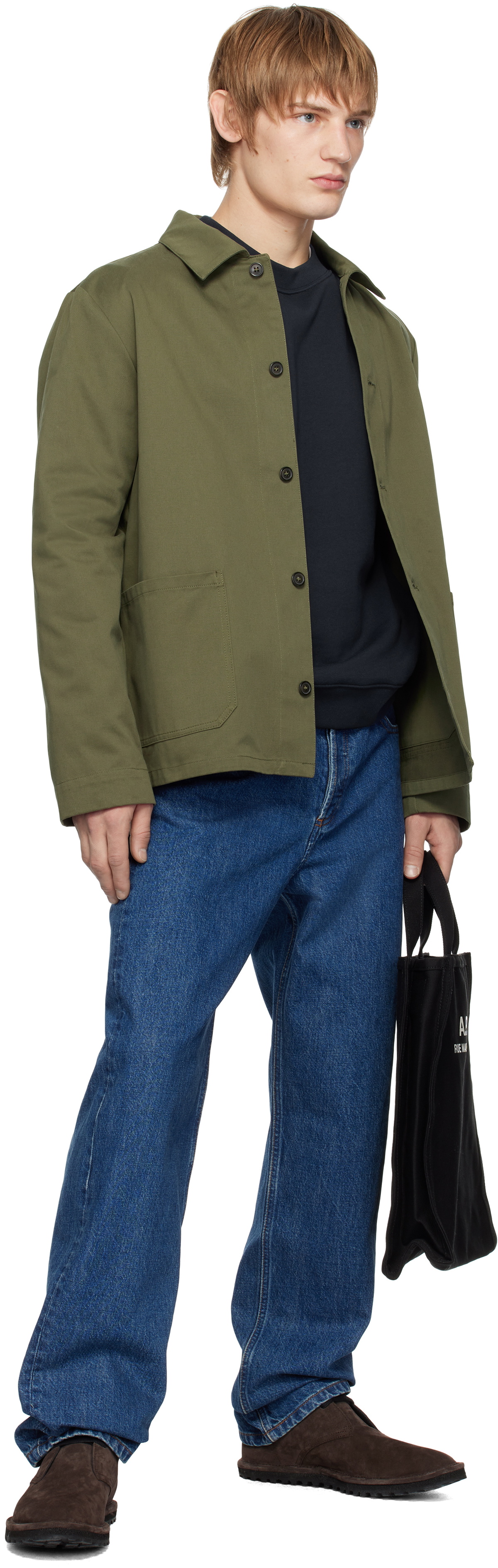 A.P.C. Black Recuperation Shopping Tote