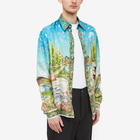 Casablanca Men's Love in Bloom Silk Shirt in Multi