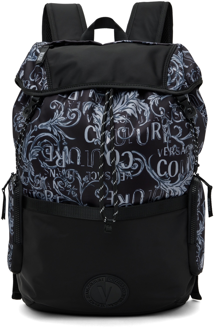 Photo: Versace Jeans Couture Black V-Emblem Backpack