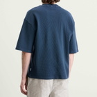 Bound Men's Acid Wash Organic Waffle T-Shirt in Navy