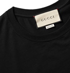 Gucci - Logo-Print Cotton-Jersey T-Shirt - Men - Black