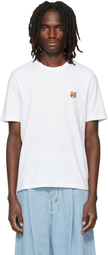 Photo: Maison Kitsuné White Fox Head Regular T-shirt