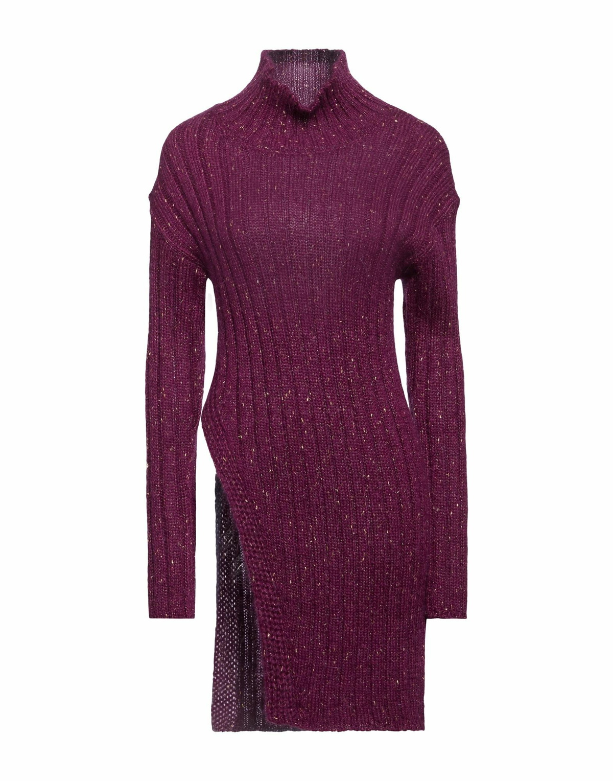Manila Grace Womens Turtleneck in Mauve