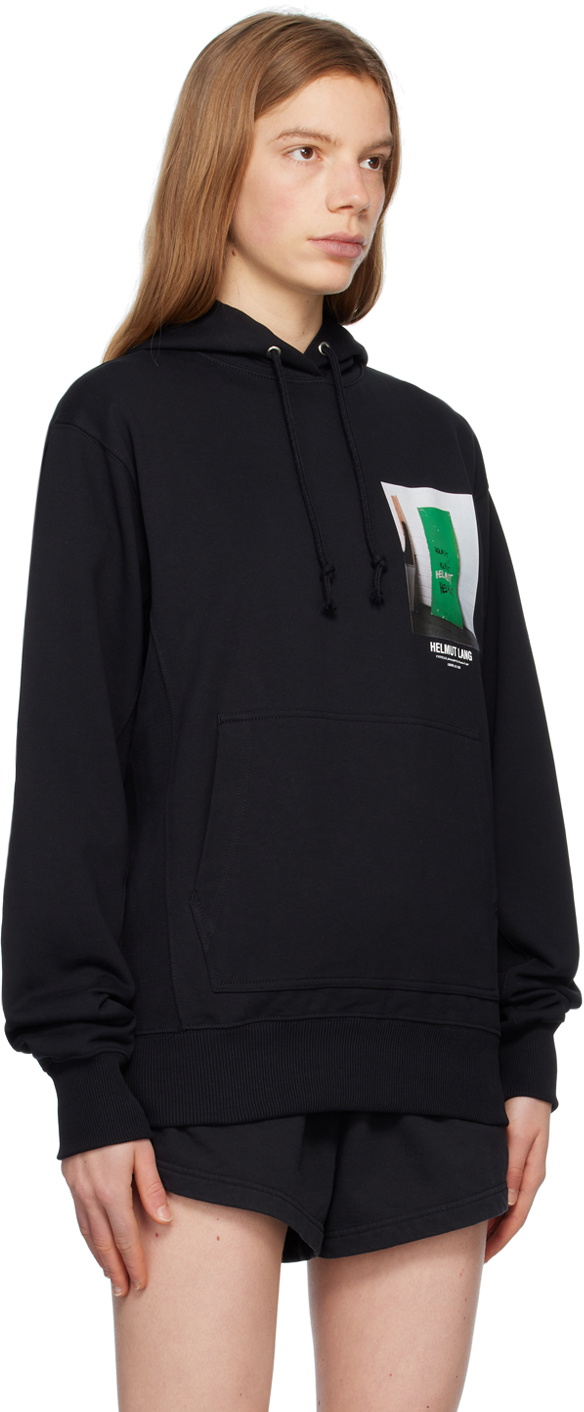 Helmut Lang Black Photo Hoodie