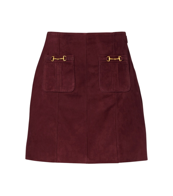 Photo: Rixo Wiley suede miniskirt