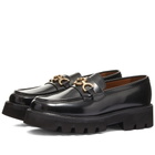 Grenson Women's Nina Chunky Loafer in Black Hi Shine