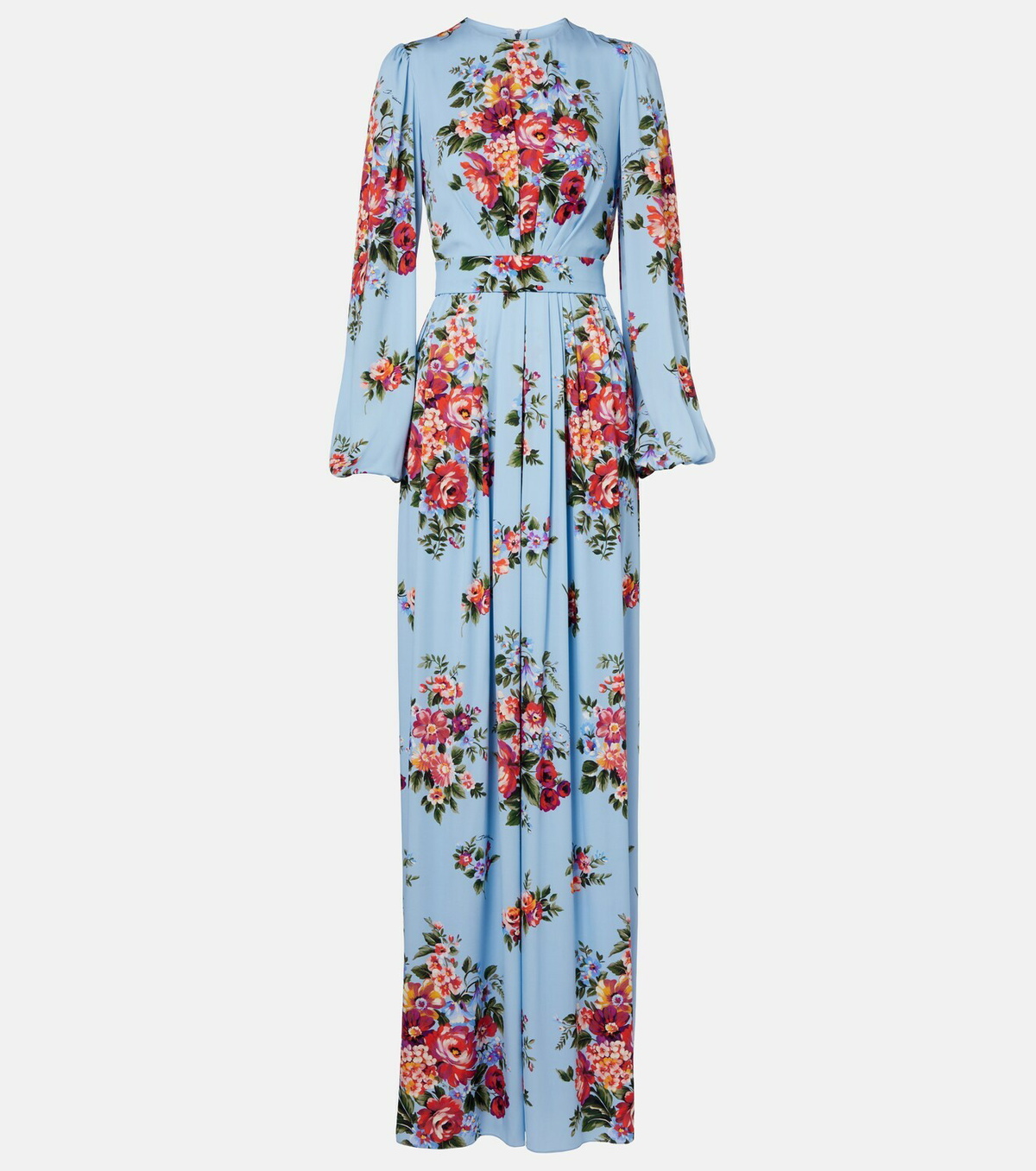 Dolce&Gabbana Floral silk-blend gown