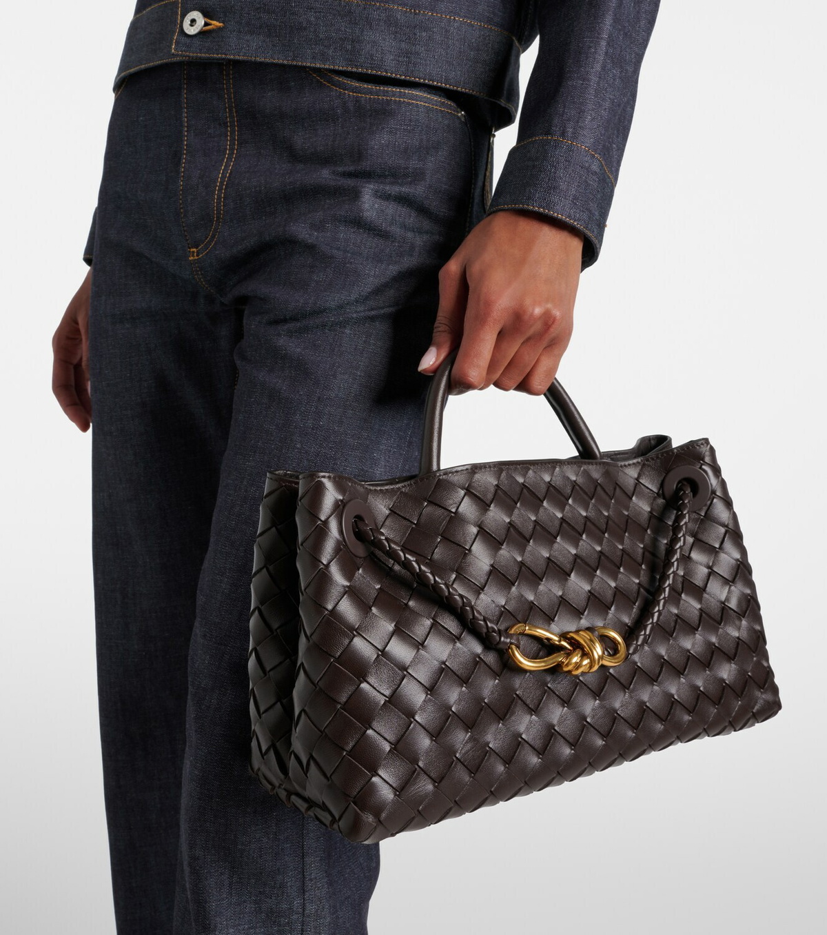 Bottega Veneta East-West Andiamo leather tote bag